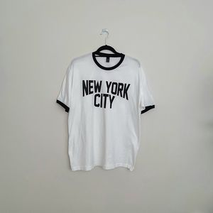 John Lennon NYC Ringer Cotton T-Shirt